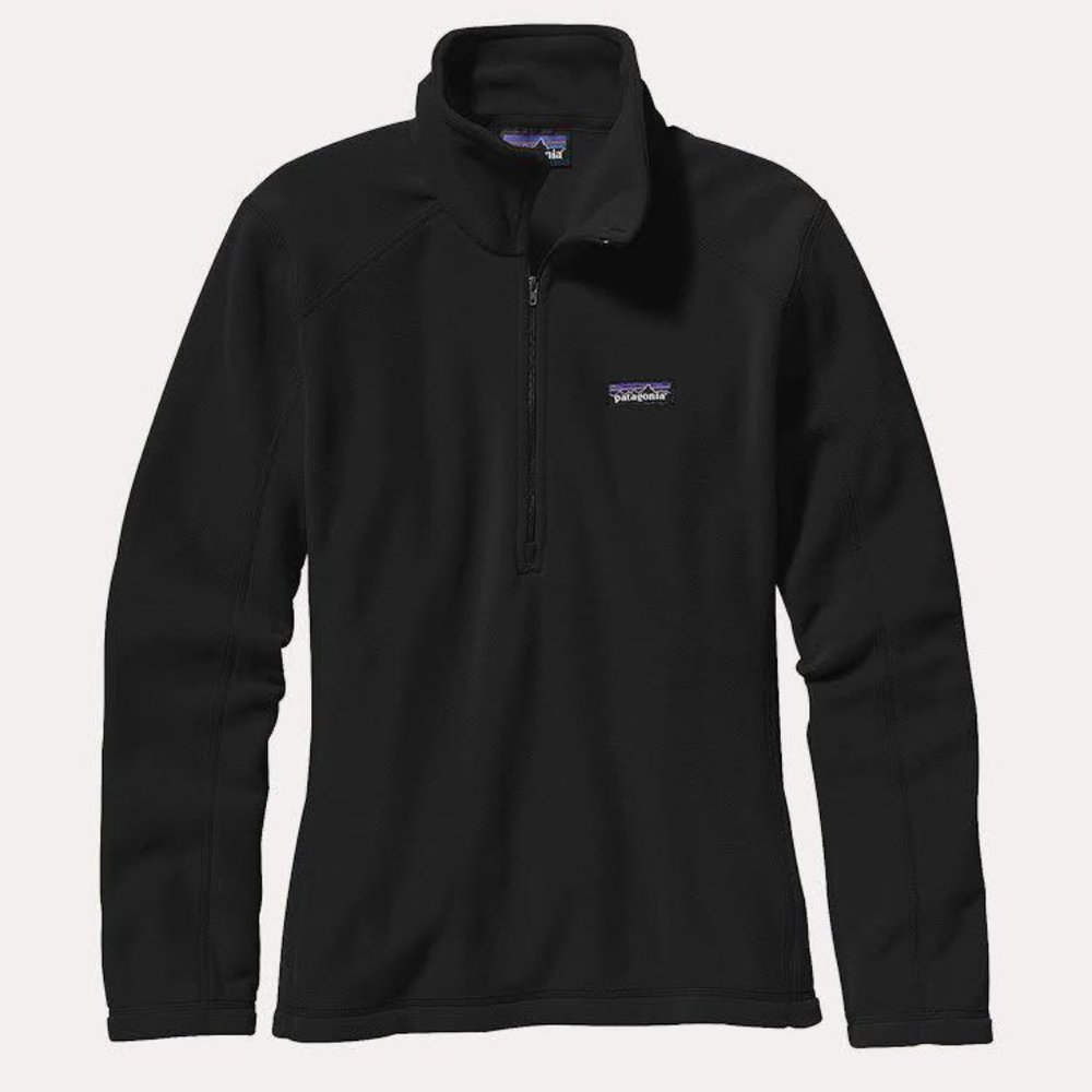 XS PATAGONIA Women’s Micro D 1/4 Zip Fleece Black
